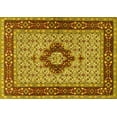 thumbnail image 1 of Ahgly Company Machine Washable Indoor Rectangle Persian Yellow Traditional Area Rugs, 2' x 4', 1 of 4