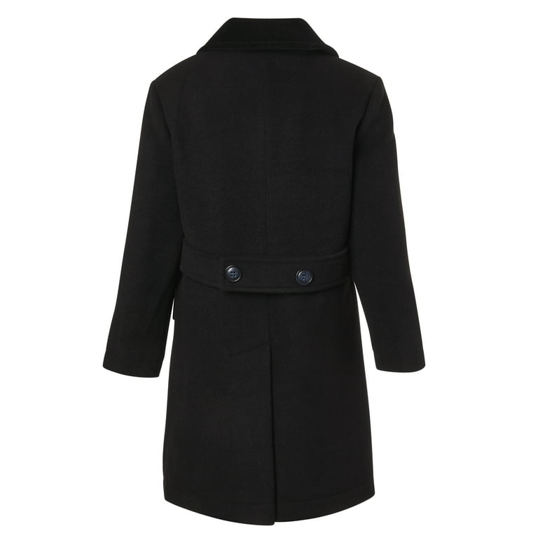 Black and white plaid long trench coat 4633 Black and white plaid long trench coat 4633
