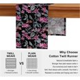 thumbnail image 6 of Vargottam Cotton Twill Table Runner 14 Wide, Leaves Design, Dining Table Runner for Farmhouse & Modern Decor Machine Washable Multiple Sizes (60" to 120"), 6 of 6