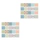 thumbnail image 4 of Billuyoard 20 piezas mosaico azulejos de pared pegatinas cocina baño azulejos calcomanías #3 15x15cm Type3, 4 of 6
