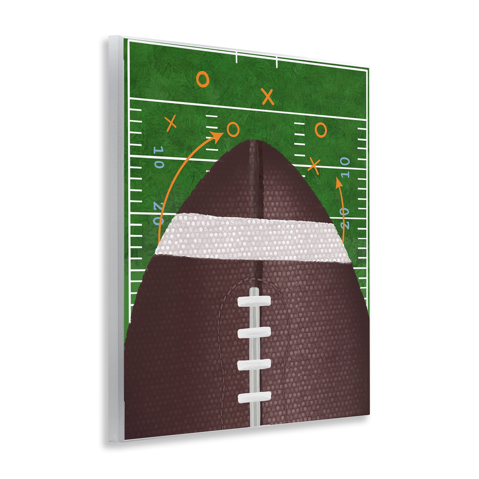 Stupell Industries Football Field Tactics Wall Plaque Art, design by Jennifer Stith