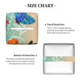 thumbnail image 5 of Yiaed Colorful Plants And Insects Print Tissue Box Cover, PU Leather Decorative Organizer for Tabletop, Bathroom, Car, Office Creative Decorative, 5 of 7