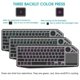 thumbnail image 3 of Bluetooth Wireless Keyboard with Touchpad 7-Colors Backlit 2.4G Rechargeable Trackpad Keyboard for S, 3 of 5