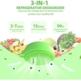 thumbnail image 3 of Refrigerator Deodorizer, Fridge Deodorizer Long Lasting Odor Eliminator for Fridge,Kitchen Gadgets Charcoal Air Purifier Odor Eliminator for Closet, Green, 3 of 4