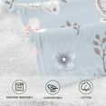 thumbnail image 3 of Flying Butterflies and Flowers Towels, 2 PCS, Super Soft Absorbent Hand Towel Cotton Bath Towels for Bathroom Hotel Kitchen Spa Gym 16 X 28 Inches, 3 of 7