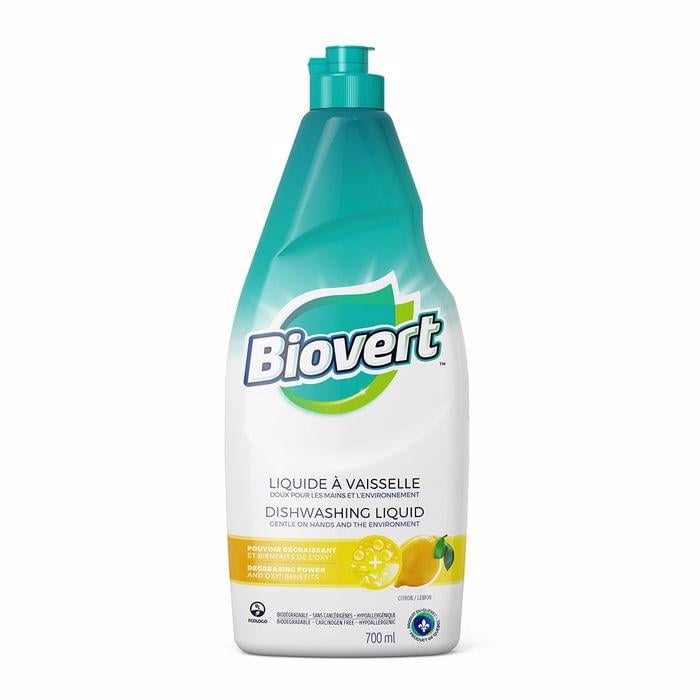 BIOVERT Citrus Dishwashing Liquid Ecologo Certified, 700 ml