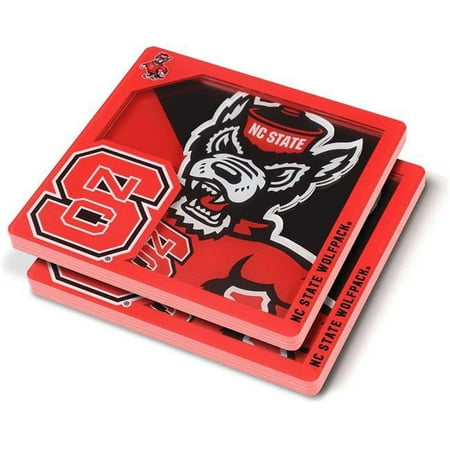 

YouTheFan 8499436 NCAA Nc State Wolfpack 3D Logo Series Coasters - Pack of 2