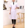 thumbnail image 2 of White Short Sleeve Health Nurse Medical Laboratory Lab Coat Unisex, 2 of 4