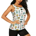 thumbnail image 2 of Fotbe Colorful Insects Womens Loose Fit Casual Flowy Slim-Fit Tank Tops Athletic Round Neck Trendy Sleeveless Summer Tops for Gym and Yoga-Small, 2 of 9
