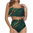 thumbnail image 2 of Pisexur Tankini Swimsuits for Women Tummy Control Two Piece Bathing Suits Ruffled Flounce Tankini Top with High Waisted Bottom Bikini Set, 2 of 6
