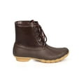 thumbnail image 2 of New Women Refresh Hunter-06 Leatherette Two Tone Mix Media Lace Up Duck Boot, 2 of 5