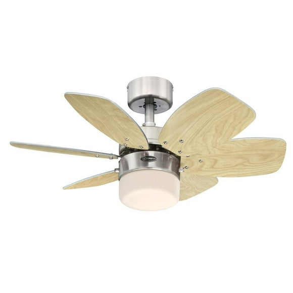 Westinghouse Ventilateur de Plafond de30 po à DEL Flora en Nickel Brossé