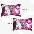 thumbnail image 2 of JUNZAN Skull White Horse Pillow Cases Standard Size, with Envelope Closure Bed Pillow Cases(without pillow core),16"x24" inches, 2 of 5