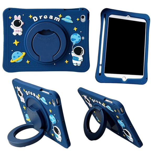 Kids Case for Apple iPad (A16) 11th / 10th Generation 11 inch Shockproof Cover with Rotating Stand & Pencil Holder