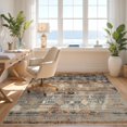 thumbnail image 3 of Design&I 6'x9' Ultra Soft Area Rug, Round Abstract Tapete Circle Southwestern Motif Redondo Para None Fluffy Washable Non Shedding for Guest Room Bedroom Living Room, 3 of 7