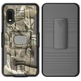 thumbnail image 2 of Case and Clip for Galaxy XCover Pro, Outdoor Camouflage Tree Leaf Real Woods Rugged Camo Cover with Stand [Built-In Mounting Plate] and [Belt Hip Holster] for Samsung Galaxy XCover Pro Phone (SM-G715), 2 of 10