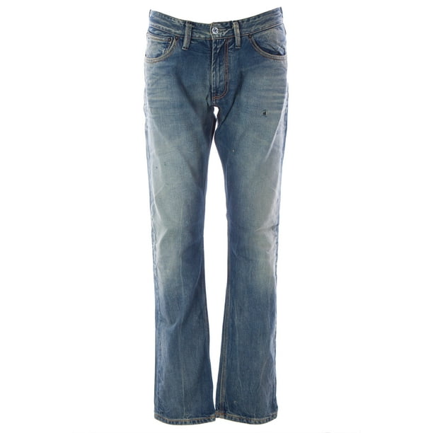 Blue Blood - Blue Blood Men's AIM Distressed Denim Jeans - Walmart.com ...