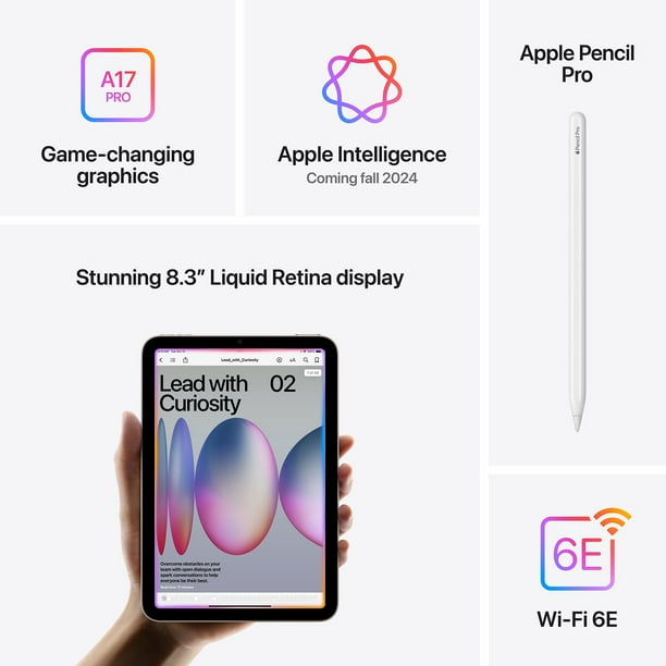 Apple iPad mini Wi-Fi - 7th Generation 2024 Model, Choose