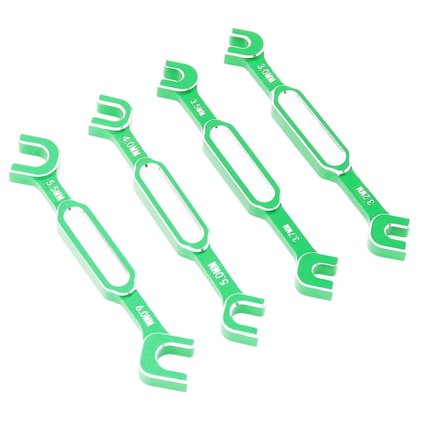 Llaves De Coche RC, 4 Piezas Extractor De Rótula De Tuerca Tensora Llave De Mantenimiento RC De aleación De Aluminio De 3,0-6,0 Mm Para Coches De Control Remoto Coches De Derrape