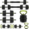 thumbnail image 1 of Set de mancuernas ajustables Chic Muse 44 lb 4 en 1 para gimnasio en casa, 1 of 9