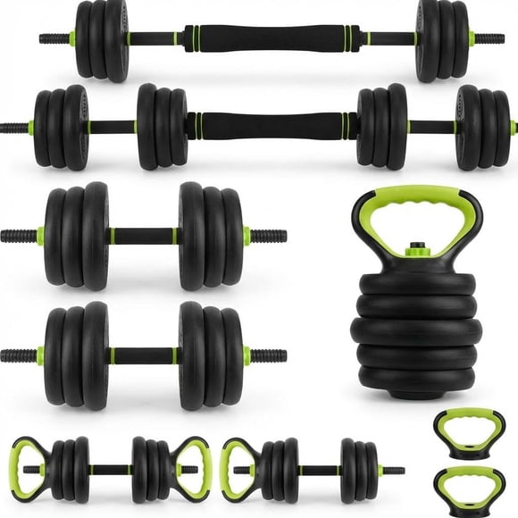 Set de mancuernas ajustables Chic Muse 44 lb 4 en 1 para gimnasio en casa