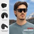 thumbnail image 2 of KALIYADI Polarized Sports Sunglasses for Men Cycling Sun Glasses Running Fishing UV400 Protection, 2 of 7