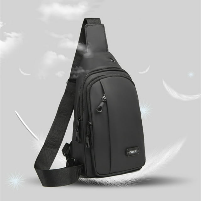 Fiudx Mochila Cruzada, Material Resistente E Impermeable, Diseño Ligero, Correa de Hombro Multifuncional, Viajes Al Aire Libre, Fácil Acceso a Música, Tamaño 30 X 17 X 5 Cm