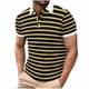 thumbnail image 1 of Mens Manga Corta Botón Abajo Camisas Patchwork Fallow Patrón Cuello Redondo Deportes Top para Diario, 1 of 6