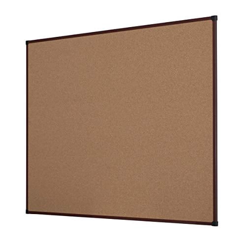 Office Depot® Brand TechCork Bulletin Board, 36" x 24", Black, Aluminum Frame
