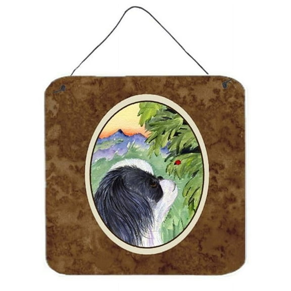 Japanese Chin Aluminium Metal Wall Or Door Hanging Prints - 6 x 6 In.