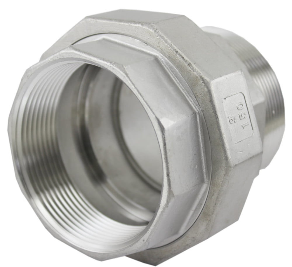 Union150# 316 Stainless Steel 1" Inch NPT Brewing Pipe Fitting 