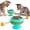 Blue, variant on Esaierr Dog Cat Toys,Interactive Cat Toys Roller Carousel Cat Toys, Cat Toys for Indoor Cats Cat Teaser Interactive Cat Fun Mental and Physical Exercise Toys 9.76x4.17x3.62in