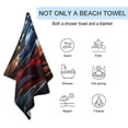 thumbnail image 2 of Flag Of The United States Ultra Fine Fiber Beach Towels for Travel And Quick Drying Absorbent Towels for Swimming, 2 of 7