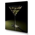 thumbnail image 2 of Designart "Mysterious Martini Glass II" Drinkware Wall Decor, 2 of 7
