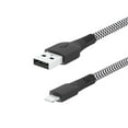 thumbnail image 3 of onn 10ft Lightning to USB-A Braided Charging Cable, MFI certified, Black - Compatible with iPhone 14/13/12/11/X/XR/XS/8/7/6/5, iPad, Airpods and more, 3 of 10