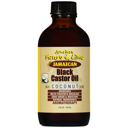 - Jamaican Mango & Lime Black Castor Oil with Coconutl, 4 fl oz