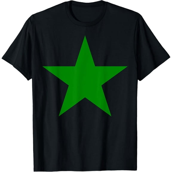 Green Star Graphic Unisex Basic Lightweight Short Sleeve T-Shirt