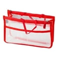 thumbnail image 2 of LHNFT Translucent Purse Handbag Tote Pocketbook Bag Organizer Insert with Zipper Handle for Women Medium Beige, 2 of 4