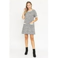 thumbnail image 3 of Eloges Women's Tweed Short Sleeve Shift Dress with Pockets, 3 of 7
