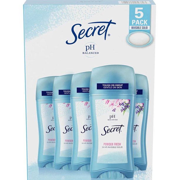 Secret Invisible Solid Antiperspirant and Deodorant, Powder Fresh (2.1