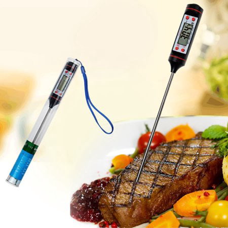 LCD Display Electronic Meat Thermometer Cooking Thermometer Household Food Electronic Temperature (Best Infrared Meat Thermometer)