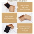 1 Set 48pcs Kraft Cotton Filled Cardboard Paper Jewelry Set Boxes with ...