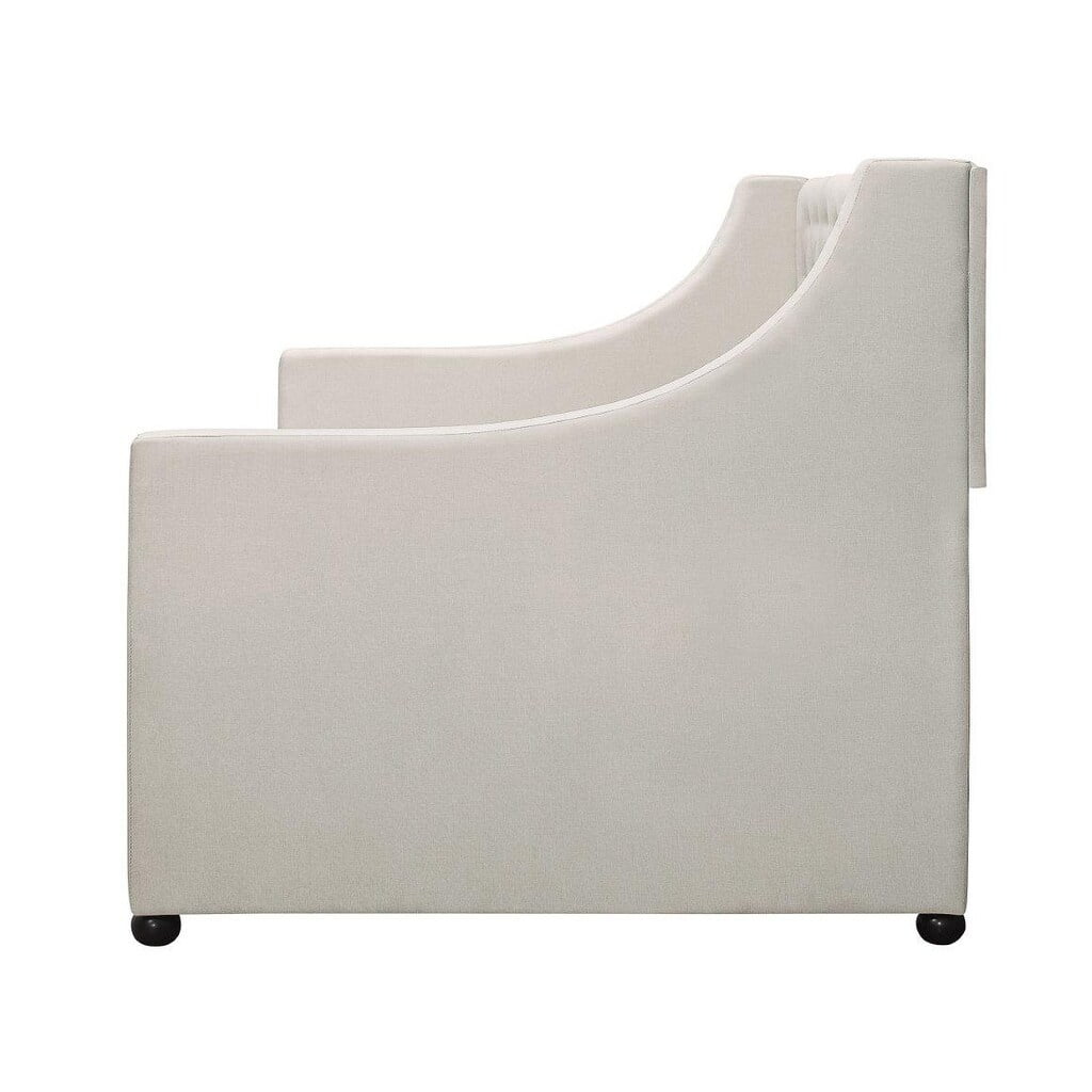 Vinnie Upholstered Daybed with Trundle Grey