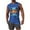 Blue, variant on YHAJDS Men's Summer Tank Top Crew Neck Sleeveless Casual Athletic Fashion Printed Pullover Breathable Tee