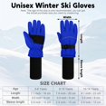 thumbnail image 2 of Cooraby 2 Pack Long Kids Winter Ski Gloves Waterproof Warm Snow Gloves Thick Unisex Mitten Gloves for Girls Boys, 2 of 7