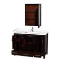 thumbnail image 2 of Wyndham Collection Sheffield 48" Cabinet Wood Single Bathroom Vanity in Espresso, 2 of 3