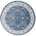 thumbnail image 2 of SAFAVIEH Amelia Emmalyn Floral Area Rug, Navy/Ivory, 6'7" x 6'7" Round, 2 of 11