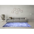 thumbnail image 3 of Ahgly Company Machine Washable Indoor Rectangle Oriental Blue Industrial Area Rugs, 8' x 12', 3 of 4