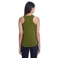 thumbnail image 3 of TH 204LT LAD FLOWY RACER TANK (OLIVE BLIZZARD XL), 3 of 4