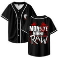thumbnail image 2 of Jey Uso Mon-Jey Night RAW Baseball Jersey Shirt V-Neck Women Men Short Sleeve Streetwear Clothes, 2 of 3